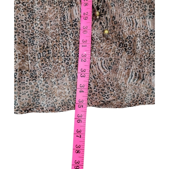 Mini Fashion Nova Sheer Animal Print Cover Up - Picture 8 of 10